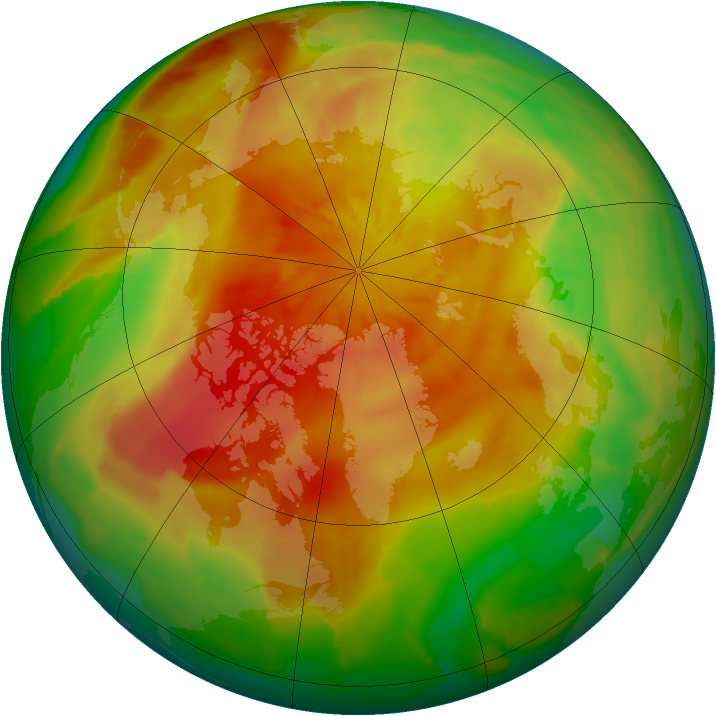 Arctic ozone map for 13 April 2014